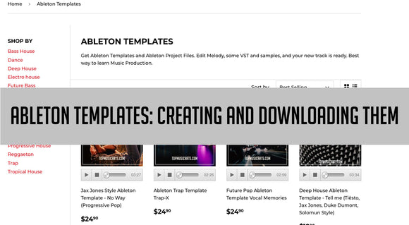 Ableton Templates: Creating and downloading them